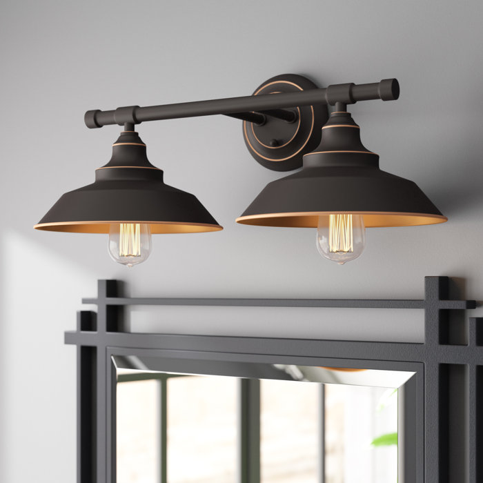 Williston Myndi 2Light Dimmable Oil Rubbed Bronze Vanity Light